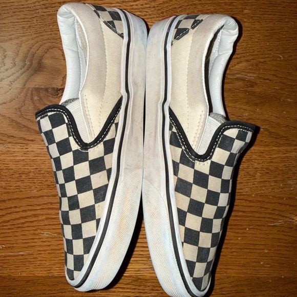 Vans Slip-On Sneakers in Black and White Checkerboard Mens Size 5 1/2 - Picture 7 of 16